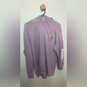 Meshed purple hoodie